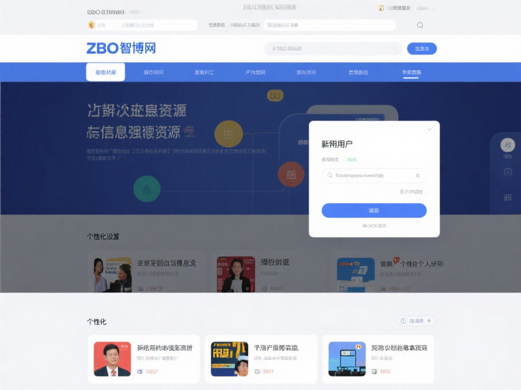 首次成功登录ZBO智博网后，新用户会来到一个用户友