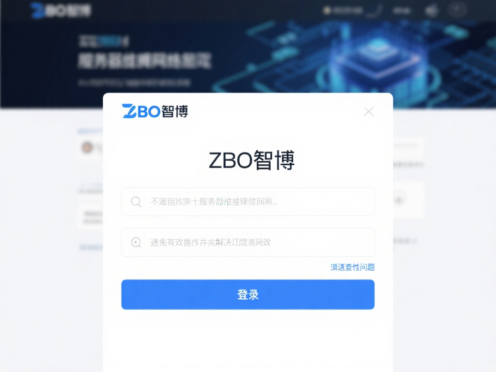 当ZBO智博登录入口无法访问时的快速解决方案 首先需要明确的是,zbo智博登录入口无法访问可能由