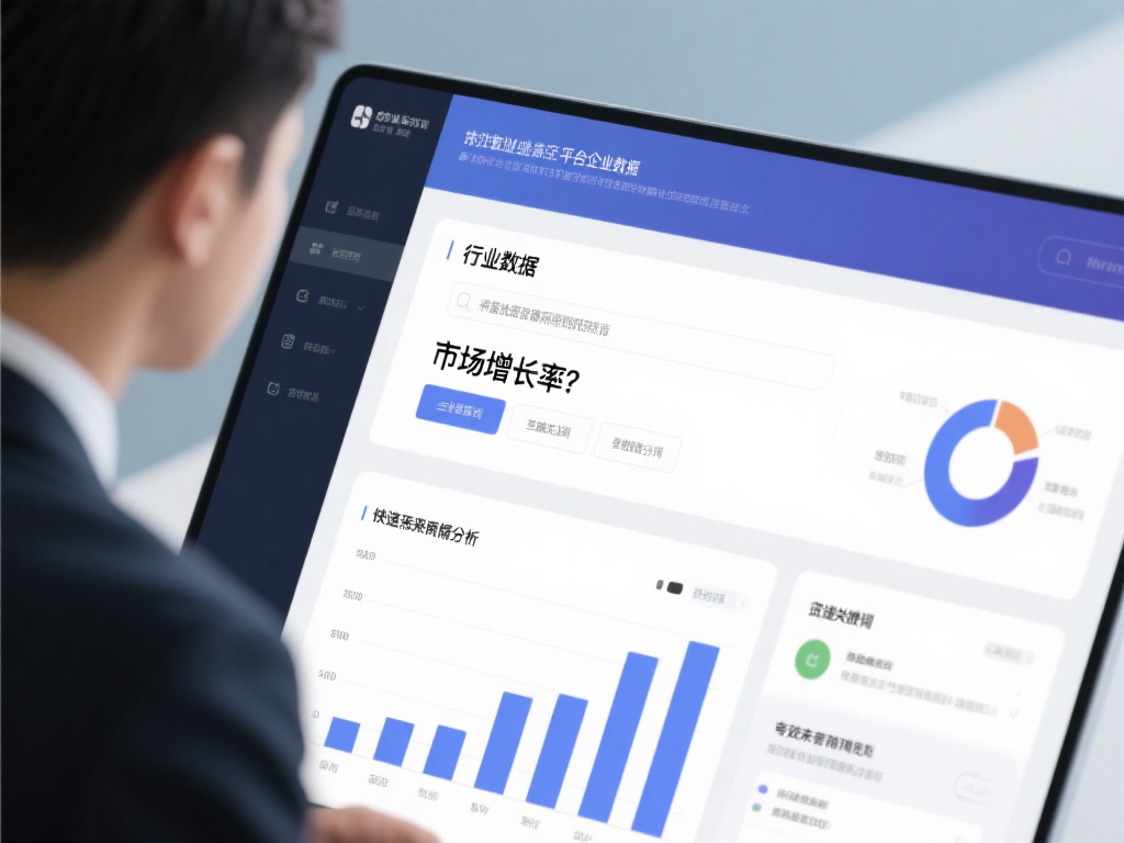 例如，某企业负责人在平台上查找行业数据，精准设置关