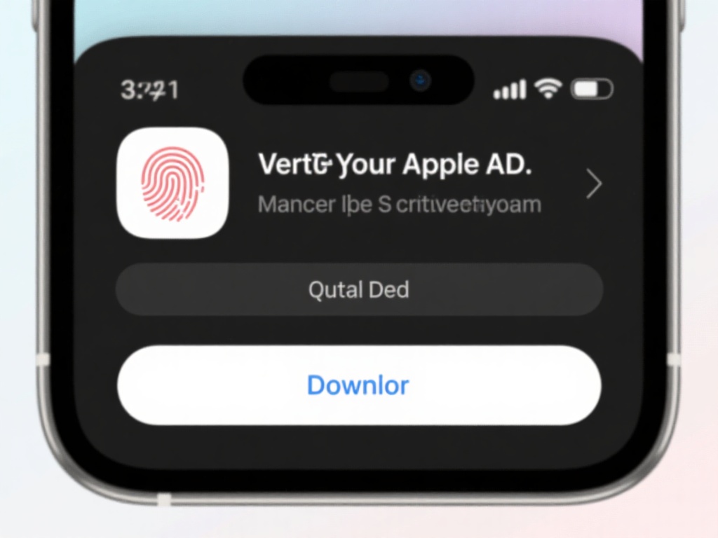 点击下载按钮后，会弹出提示窗口要求验证您的Appl