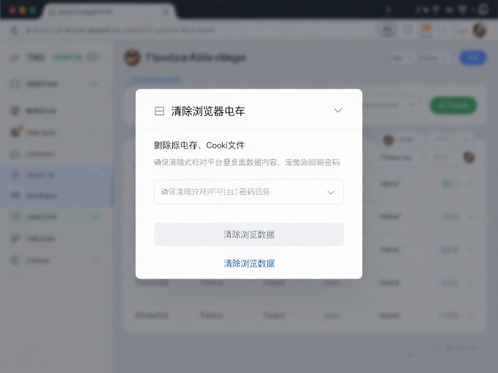 清除浏览器缓存
打开浏览器设置，找到“清除浏览数